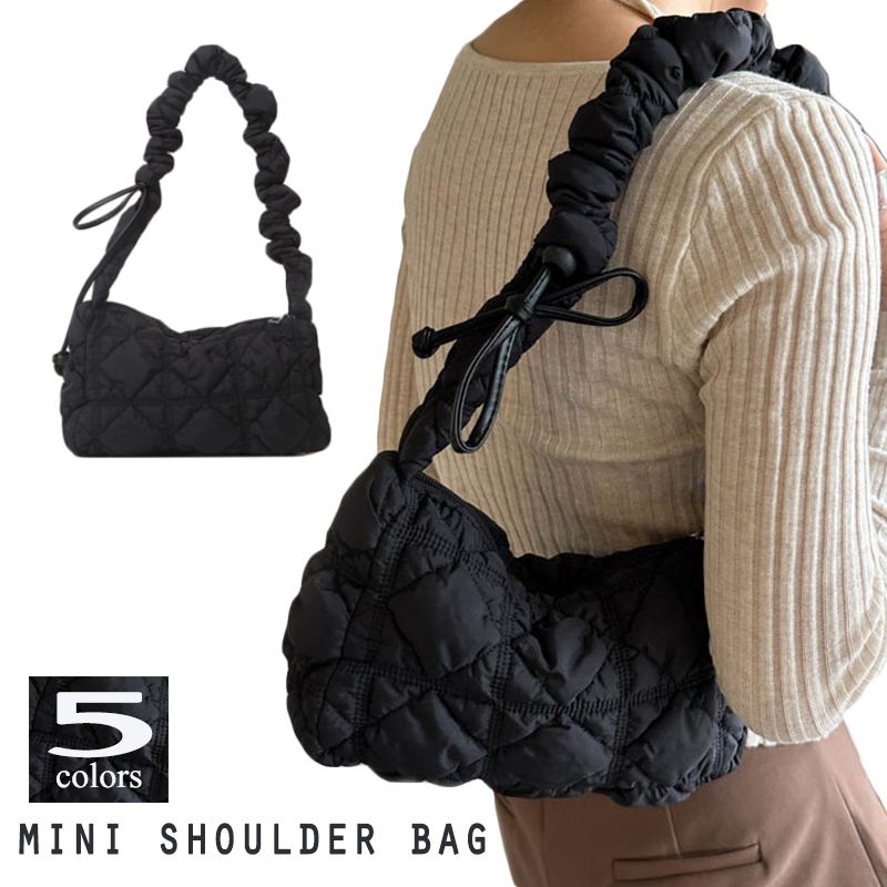 レディース トート ショルダーバッグ キルティング クシュクシュ